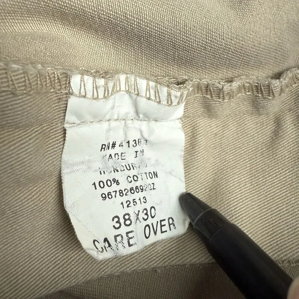 Vintage Polo Ralph Lauren Pants Khaki Pleated Chino Mens 38x30 USA 90s